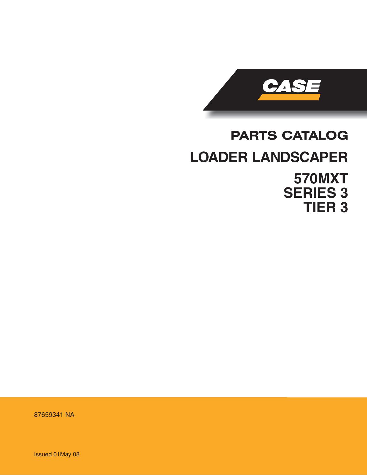 LOADER LANDSCAPER PARTS CATALOG 570MXT